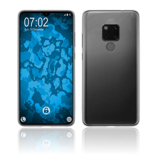 PhoneNatic Case kompatibel mit Huawei Mate 20 - Crystal Clear Silikon Hülle transparent Cover
