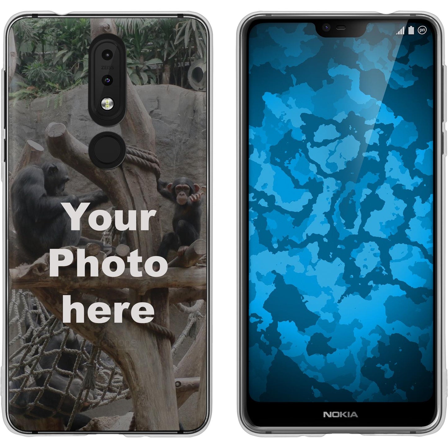 Nokia 7.1 Personalisierte Handyhülle clear zum selbst gest