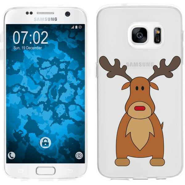 Galaxy S7 Silikon-Hülle X Mas Weihnachten M3 Case