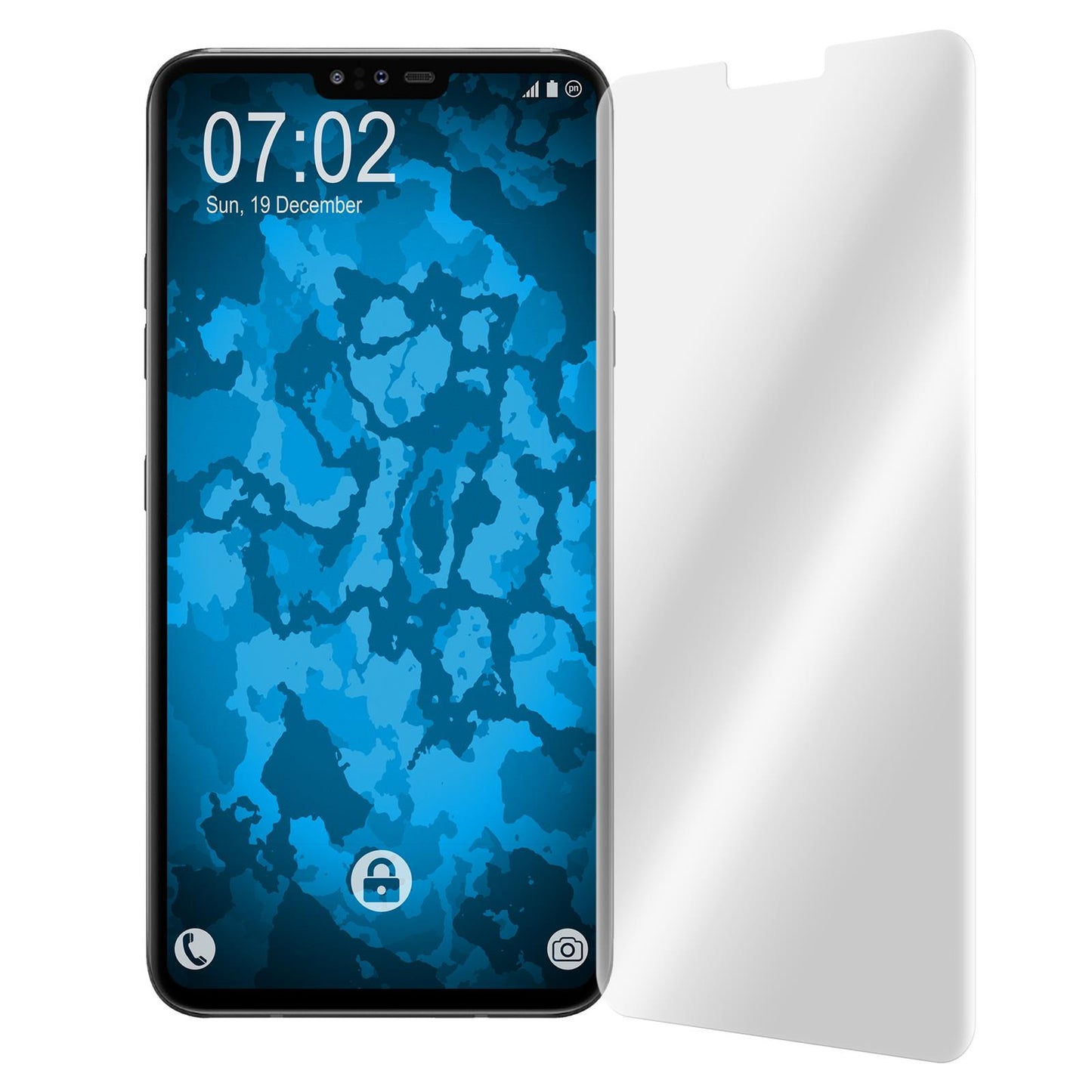 2 x LG V40 ThinQ Displayschutzfolie klar Flexible Folien