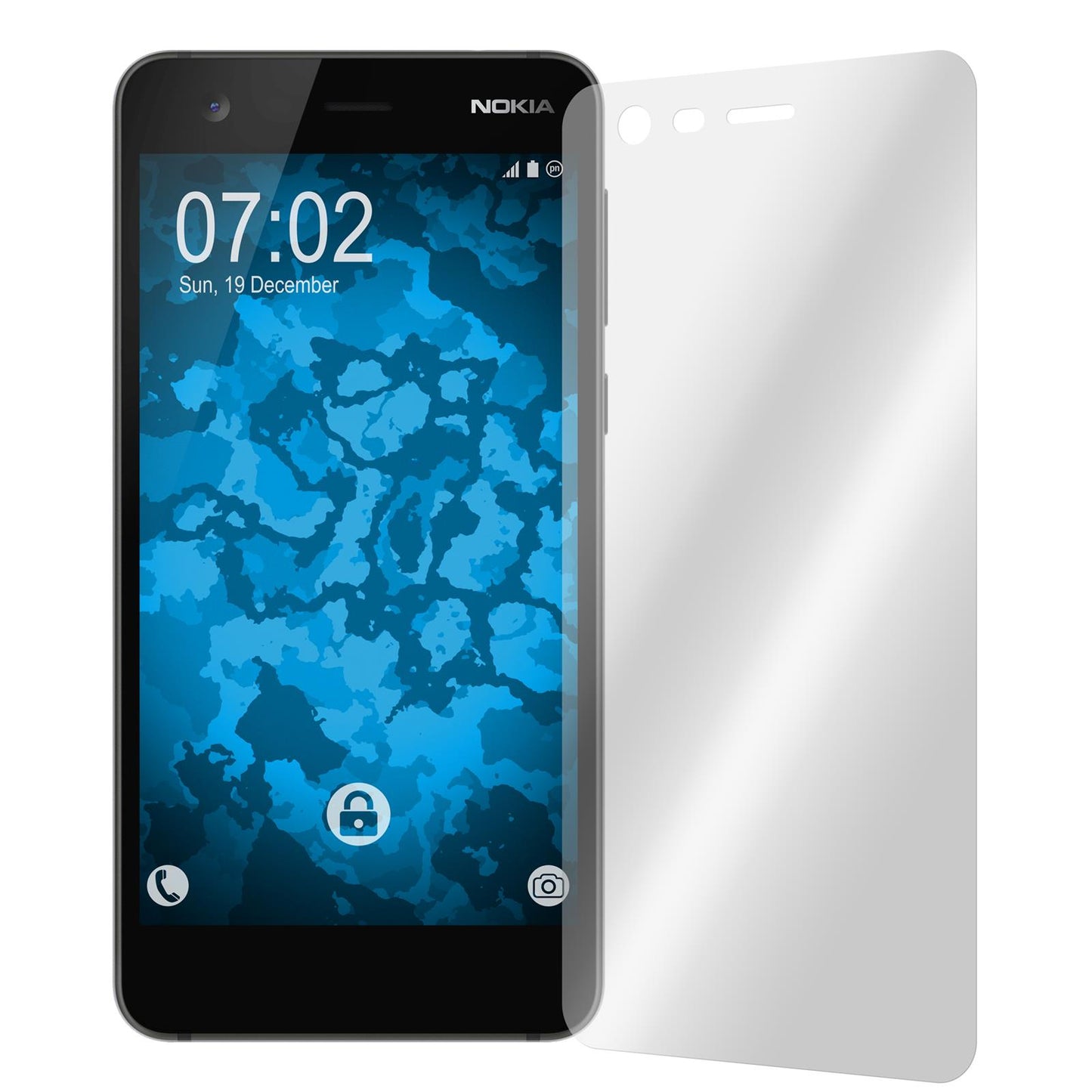 2 x Nokia 2 Displayschutzfolie klar