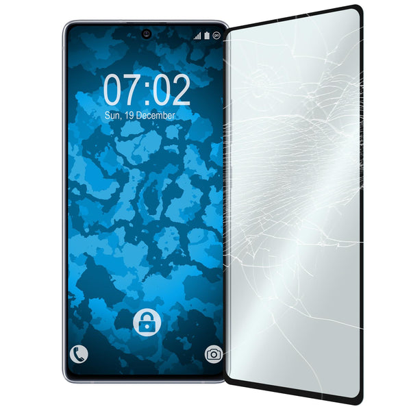 1 x Samsung Galaxy S10 Lite Glas-Displayschutzfolie klar ful