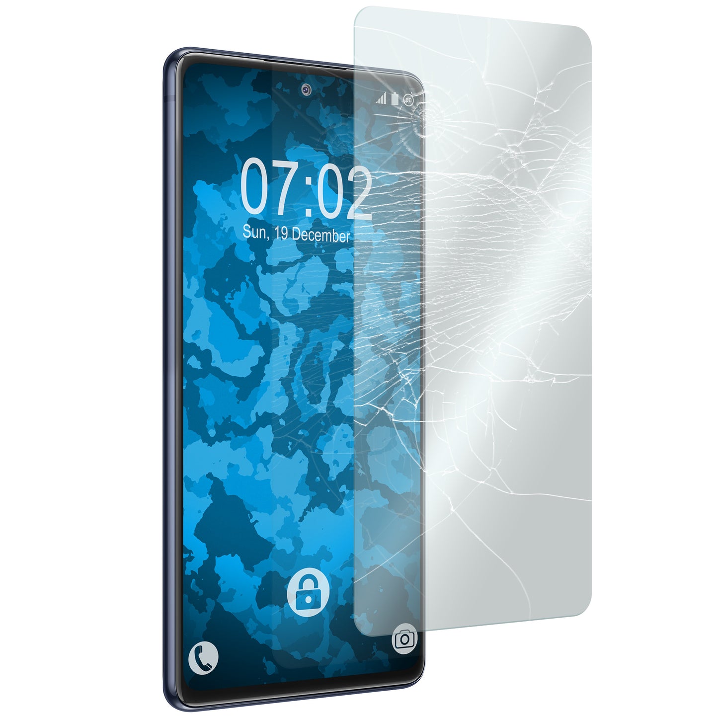 1er-Pack PhoneNatic Glas-Folie klar kompatibel mit Samsung Galaxy S20 FE - Panzerglas für Galaxy S20 FE