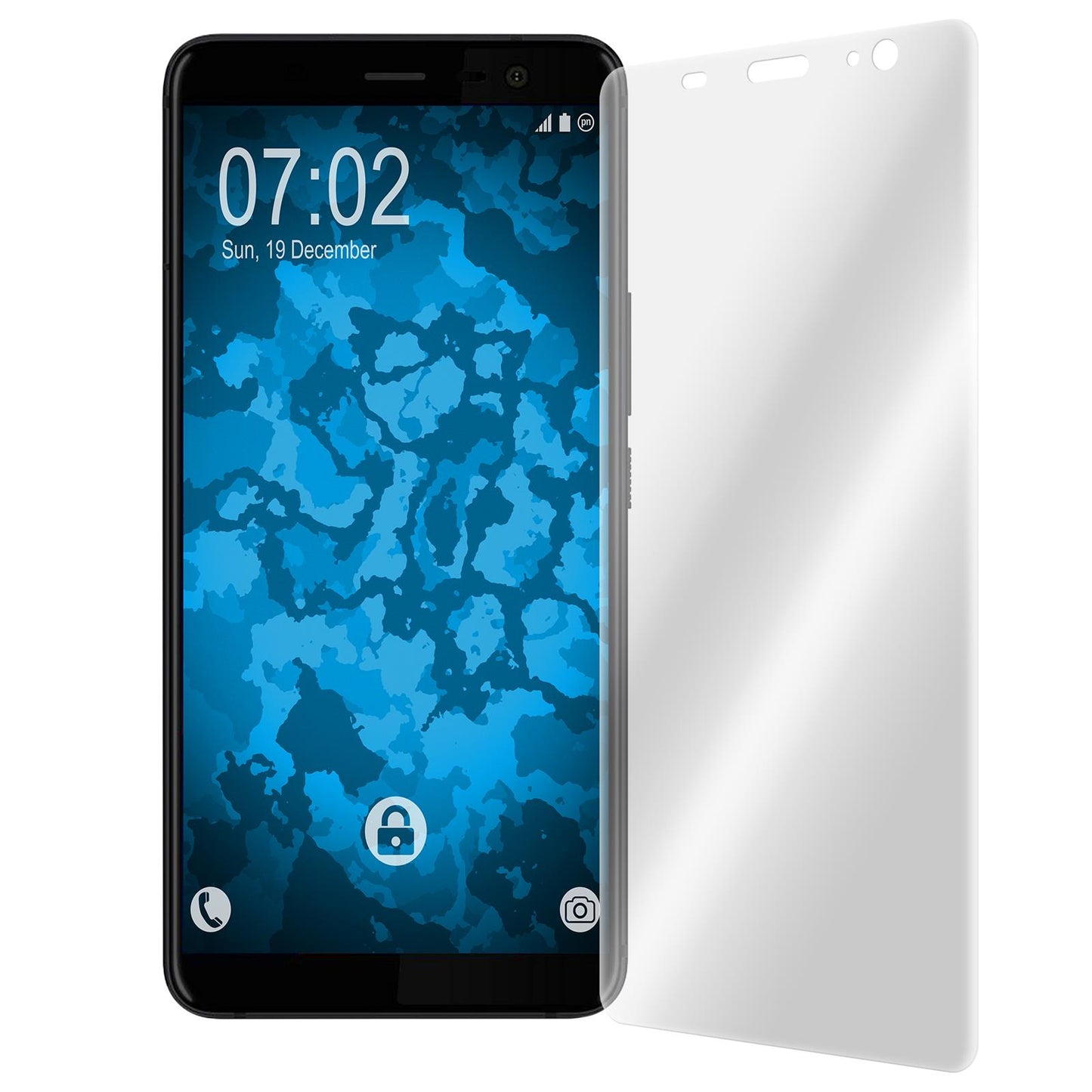 4 x HTC U11 Plus Displayschutzfolie klar Flexible Folien