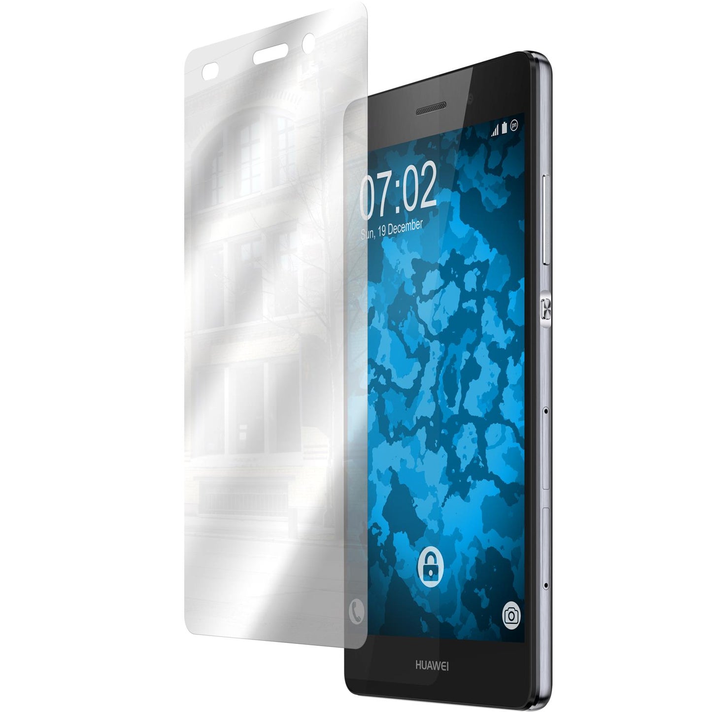 8 x Huawei P8 Lite 2015 (1.Gen.) Displayschutzfolie verspieg
