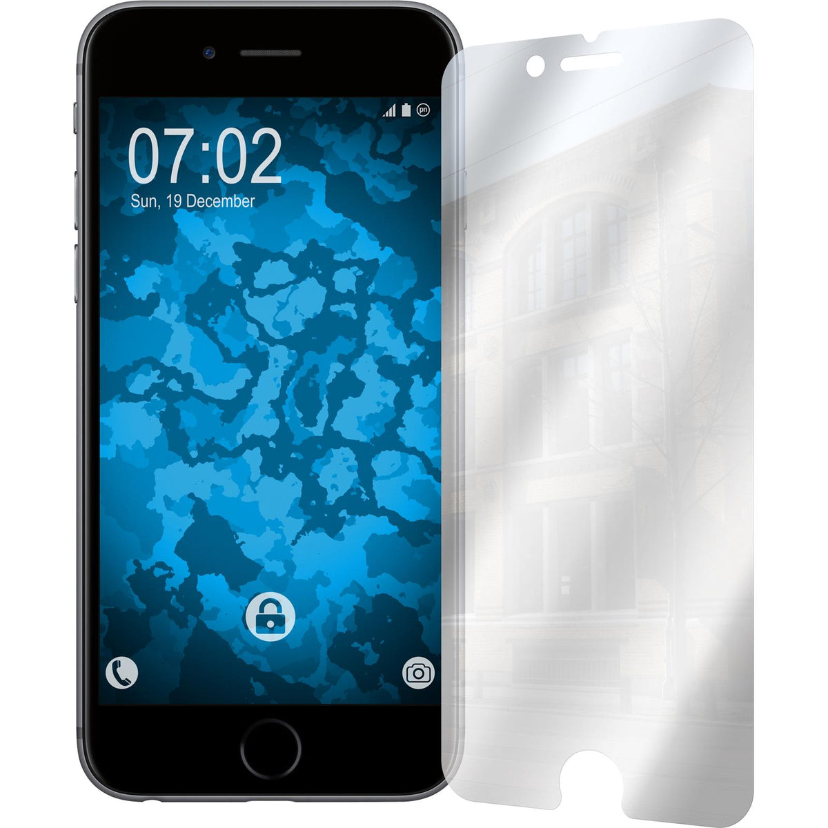 6 x Apple iPhone 6s / 6 Displayschutzfolie verspiegelt