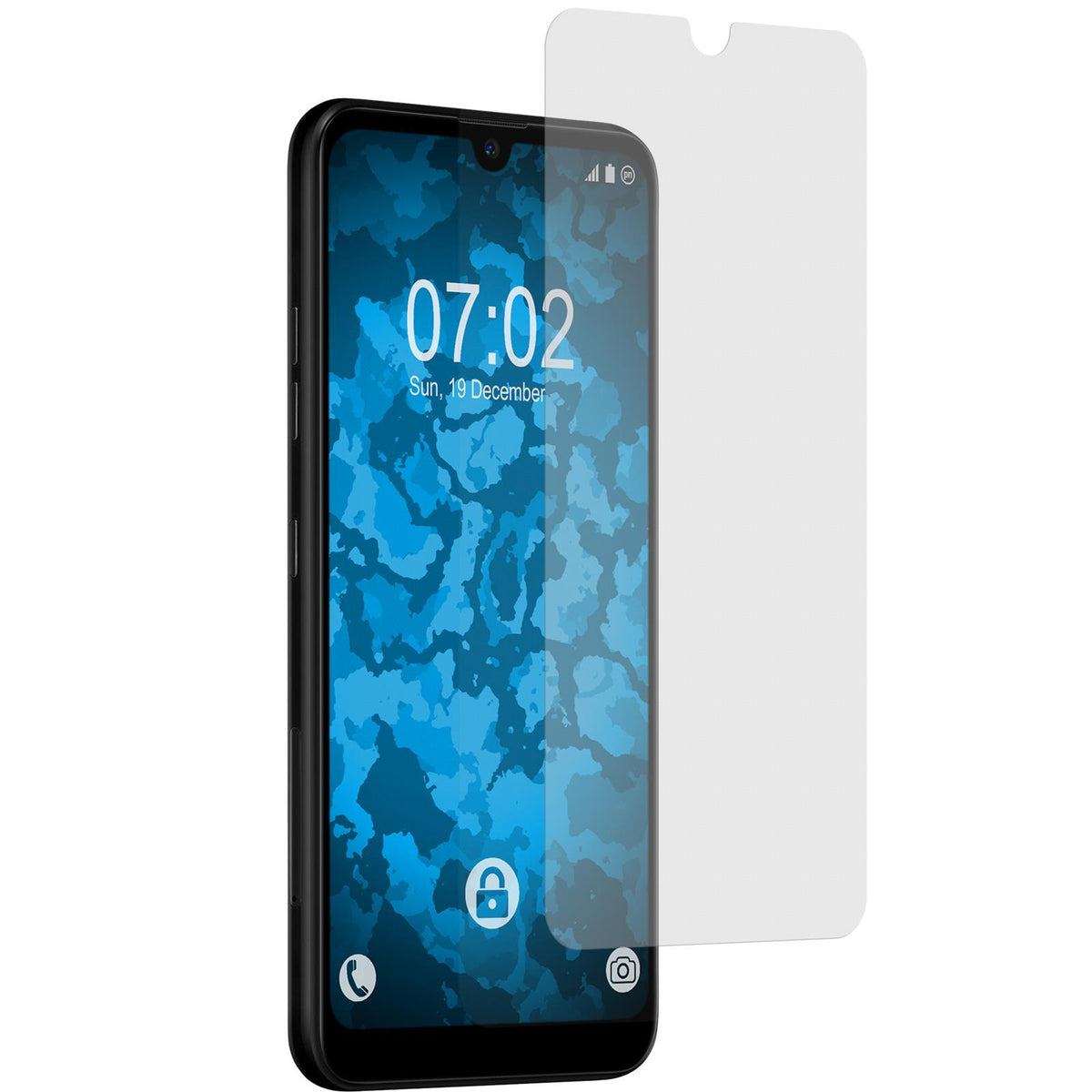2 x LG Q60 Displayschutzfolie matt