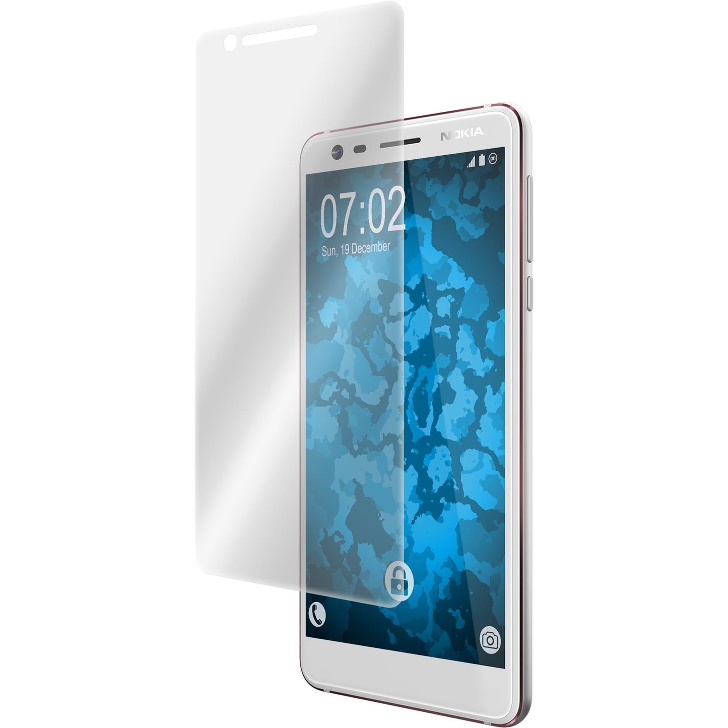 2 x Nokia 3.1 Displayschutzfolie klar Flexible Folien