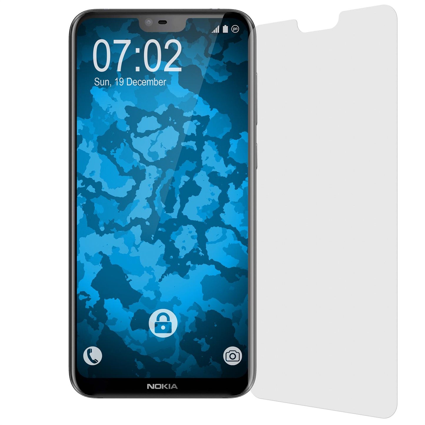 6 x Nokia 6.1 Plus (X6) Displayschutzfolie matt