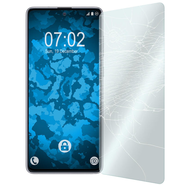 2 x Samsung Galaxy Note 10 Lite Glas-Displayschutzfolie klar