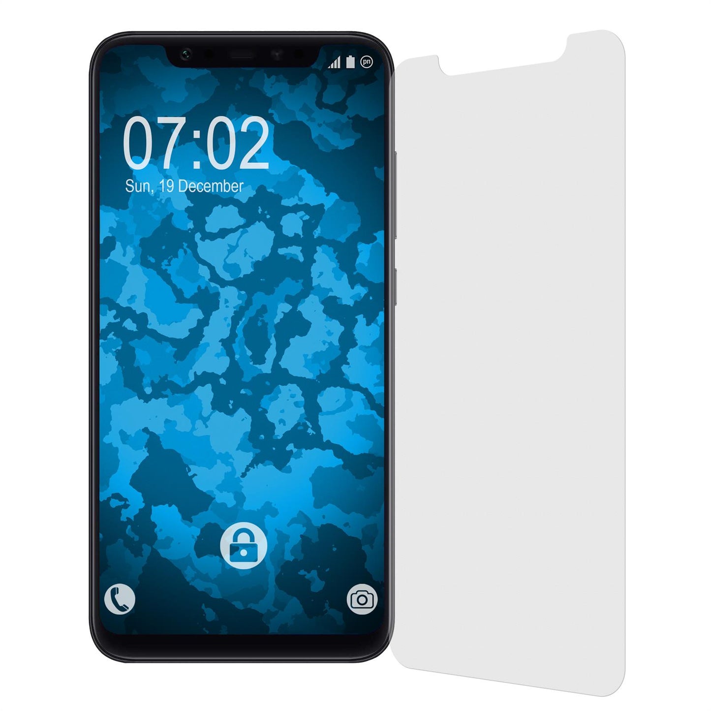 2 x Xiaomi Mi 8 Displayschutzfolie matt