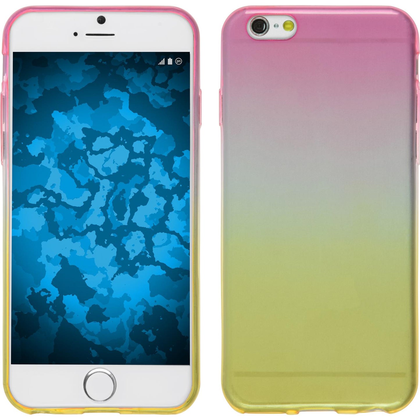 PhoneNatic Case kompatibel mit Apple iPhone 6s / 6 - Design:05 Silikon Hülle OmbrË + 2 Schutzfolien