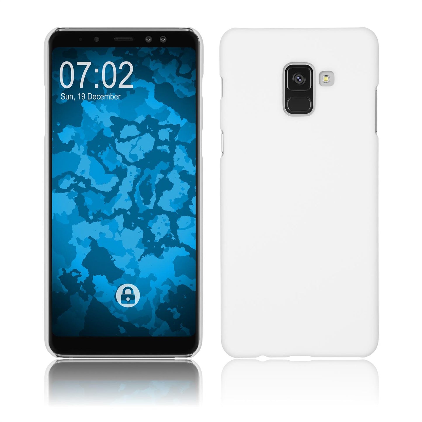 Hardcase für Samsung Galaxy A8 Plus (2018) gummiert weifl