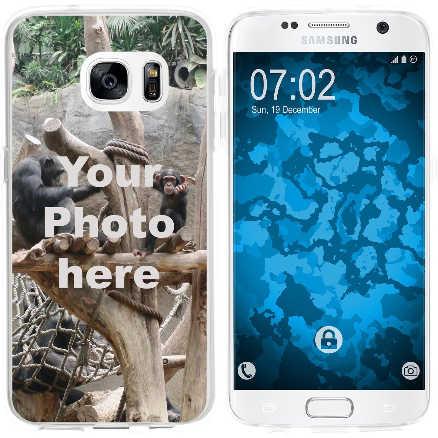 Galaxy S6 Personalisierte Handyhülle clear zum selbst gest