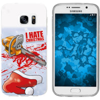 Galaxy S7 Silikon-Hülle X Mas Weihnachten Hate X-Mas M8 Case