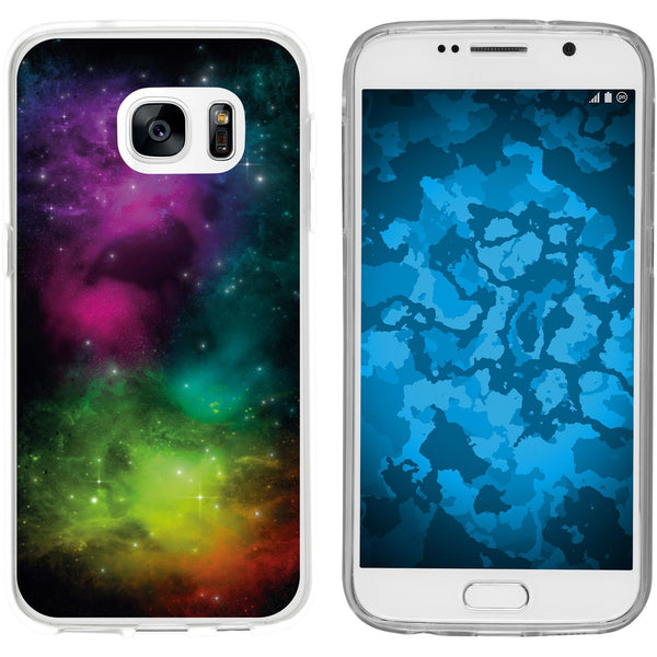 Galaxy S7 Silikon-Hülle Space Starfield M7 Case