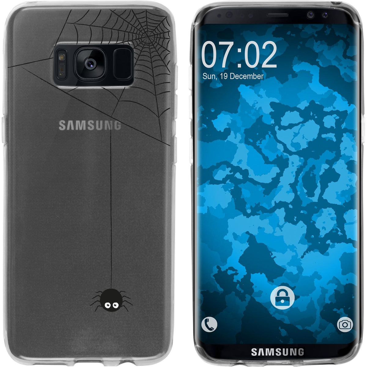 Galaxy S8 Silikon-Hülle Herbst Spinne/Spider M3 Case