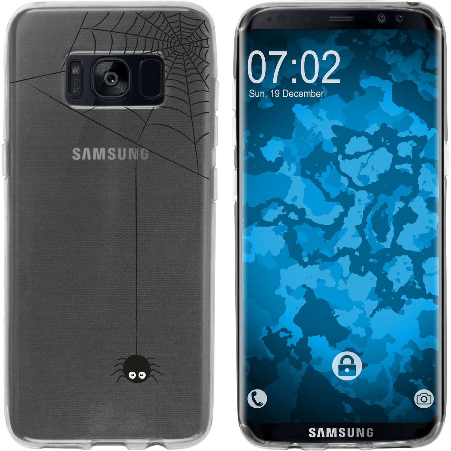 Galaxy S8 Plus Silikon-Hülle Herbst Spinne/Spider M3 Case