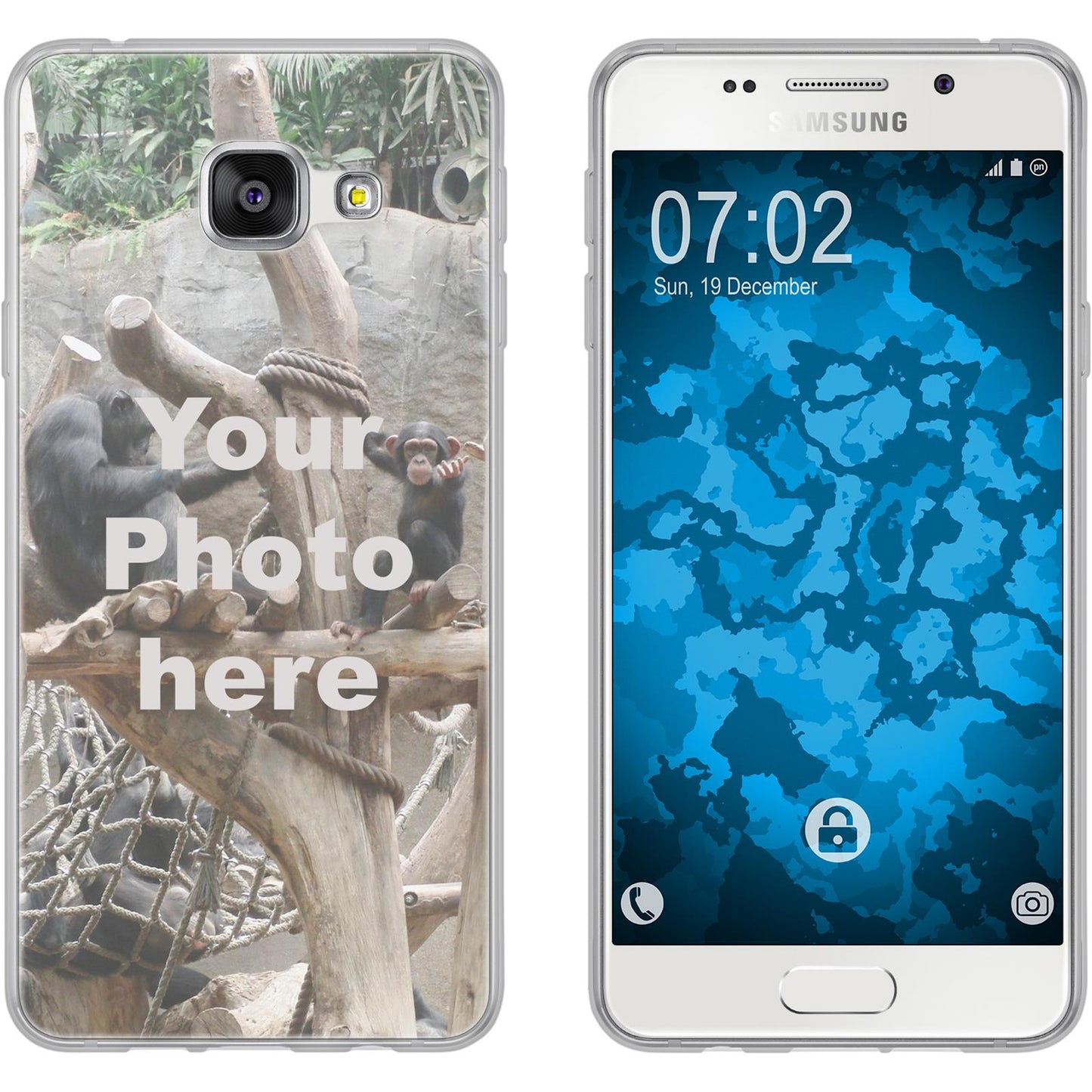 Galaxy A5 (2016) A510 Personalisierte Handyhülle clear zum