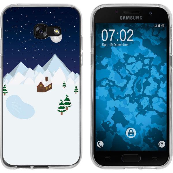 Galaxy A5 2017 Silikon-Hülle X Mas Weihnachten Winterwonderl