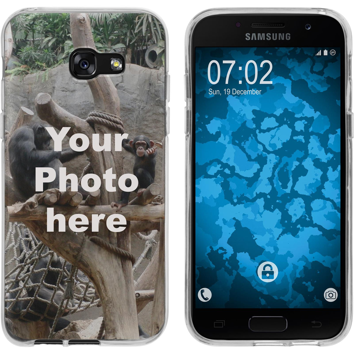 Galaxy A7 (2017) Personalisierte Handyhülle clear zum selb