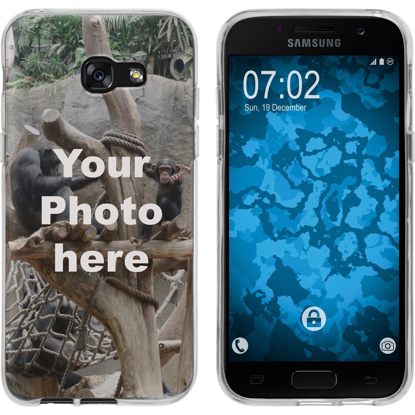 Galaxy A3 2017 Personalisierte Handyhülle clear zum selbst