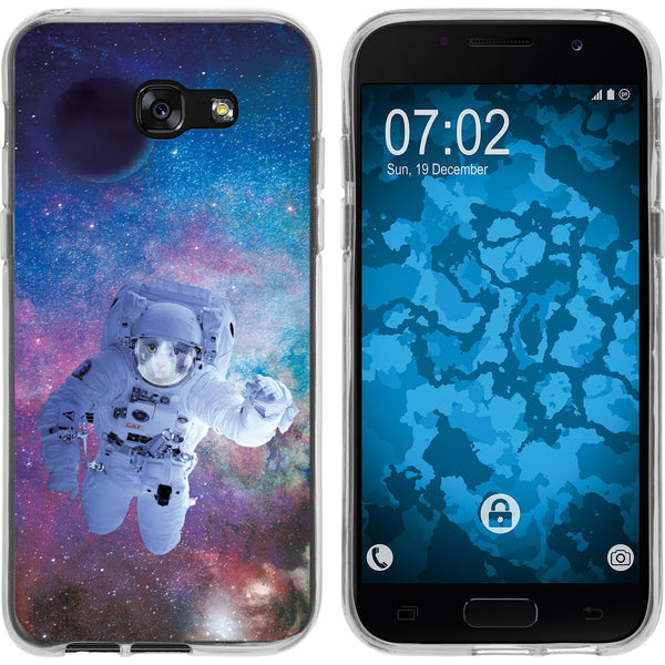 Galaxy A7 (2017) Silikon-Hülle Space Catronaut M5 Case