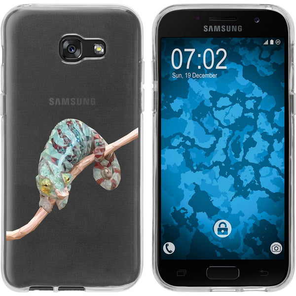 Galaxy A7 (2017) Silikon-Hülle Vektor Tiere Camelion M7 Case