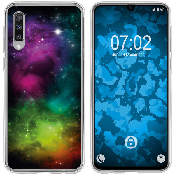 Galaxy A70 Silikon-Hülle Space Starfield M7 Case