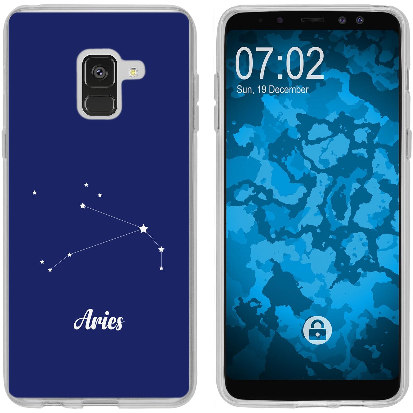 Galaxy A8 (2018) EU Version Silikon-Hülle SternzeichenAries