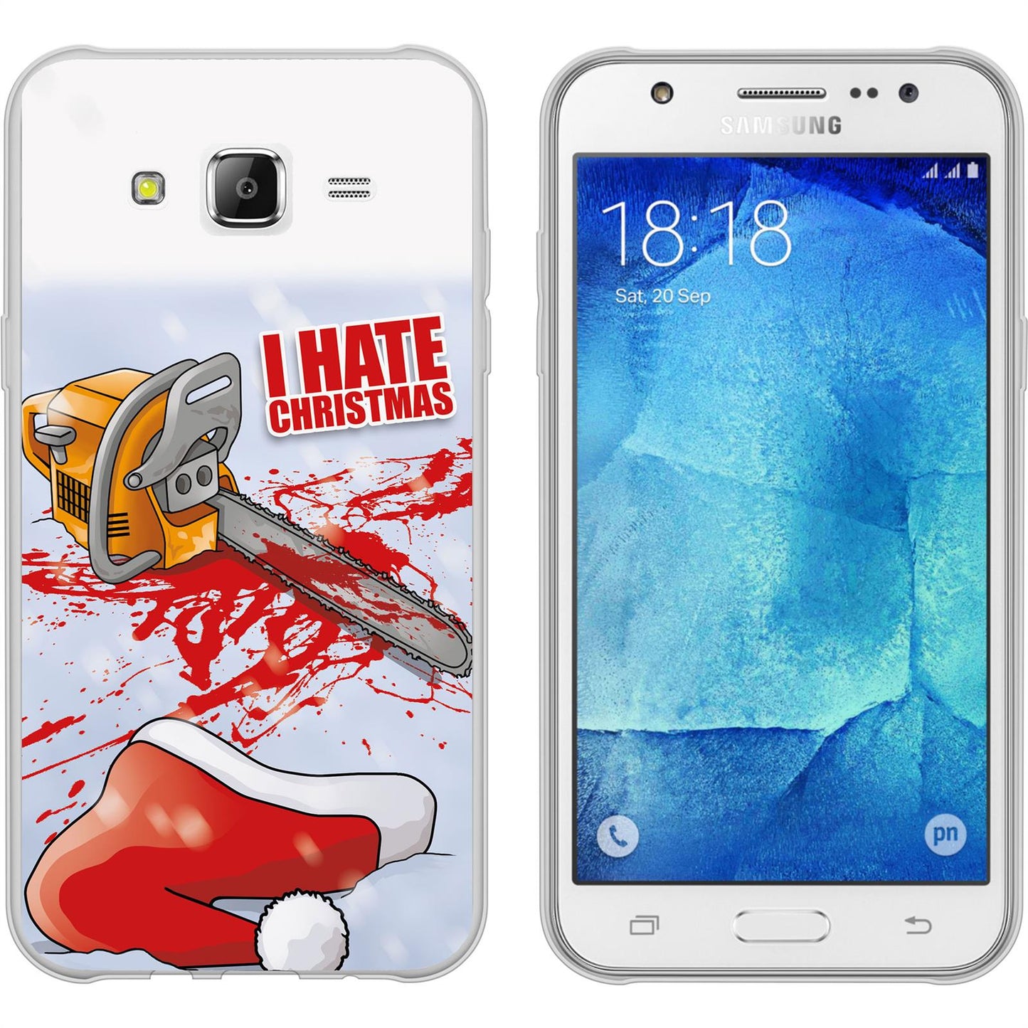 Galaxy J5 (2016) J510 Silikon-Hülle X Mas Weihnachten Hate X