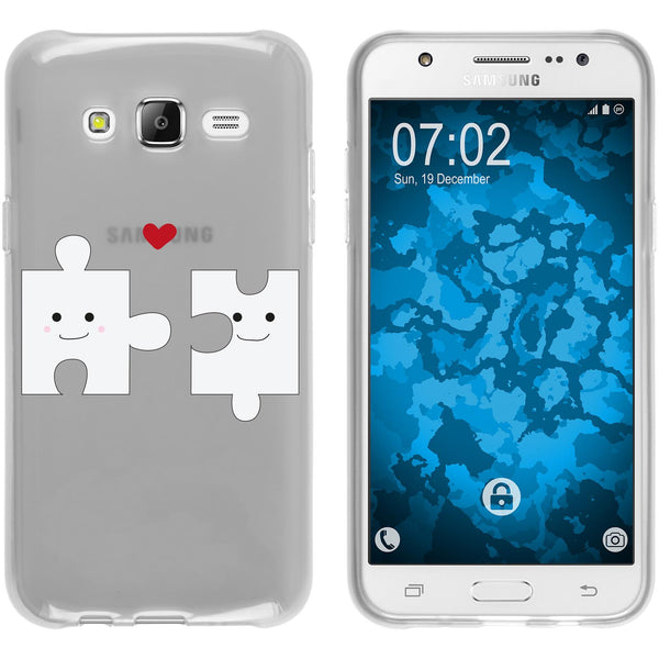 Galaxy J5 (2015 - J500) Silikon-Hülle in Love Herz M1 Case