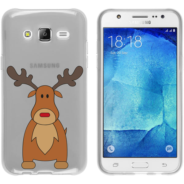 Galaxy J5 (2015 - J500) Silikon-Hülle X Mas Weihnachten Rent