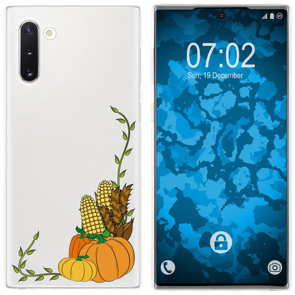 Galaxy Note 10 Silikon-Hülle Herbst Erntedankfest/Thanksgivi