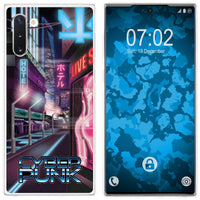 Galaxy Note 10 Silikon-Hülle Retro Wave Cyberpunk.01 M4 Case
