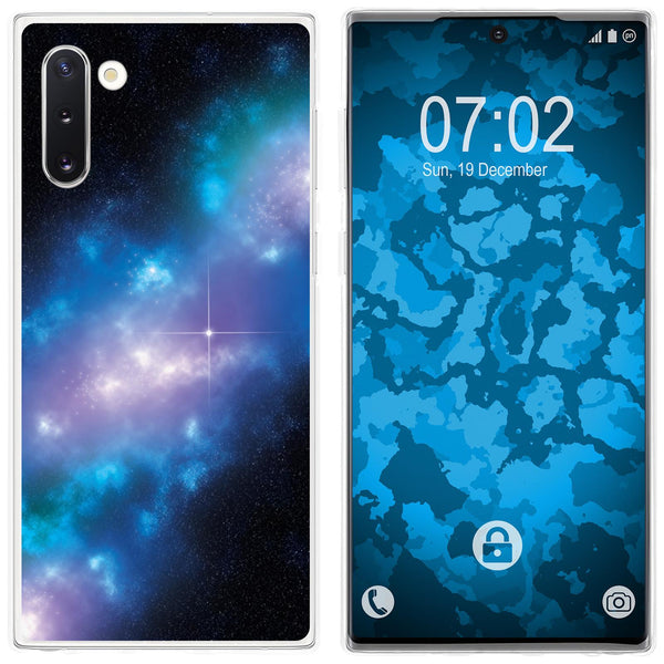 Galaxy Note 10 Silikon-Hülle Space Blue Belt M4 Case