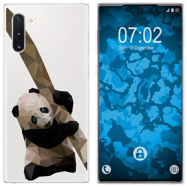 Galaxy Note 10 Silikon-Hülle Vektor Tiere Panda M4 Case