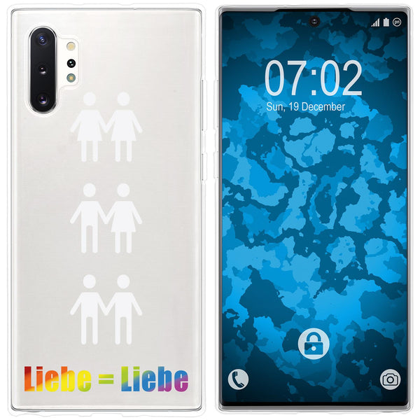 Galaxy Note 10+ Silikon-Hülle pride Beziehung M1 Case