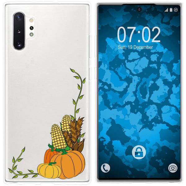 Galaxy Note 10+ Silikon-Hülle Herbst Erntedankfest/Thanksgiv