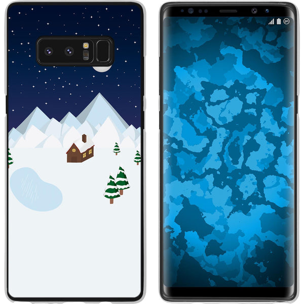 Galaxy Note 8 Silikon-Hülle X Mas Weihnachten Winterwonderla