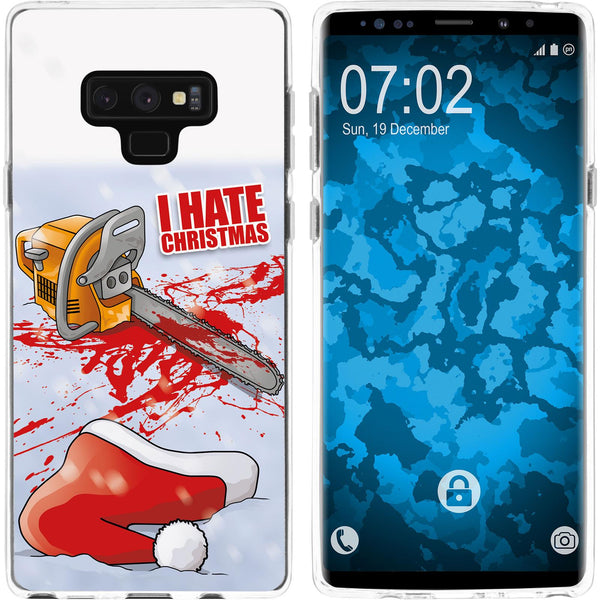 Galaxy Note 9 Silikon-Hülle X Mas Weihnachten Hate X-Mas M8