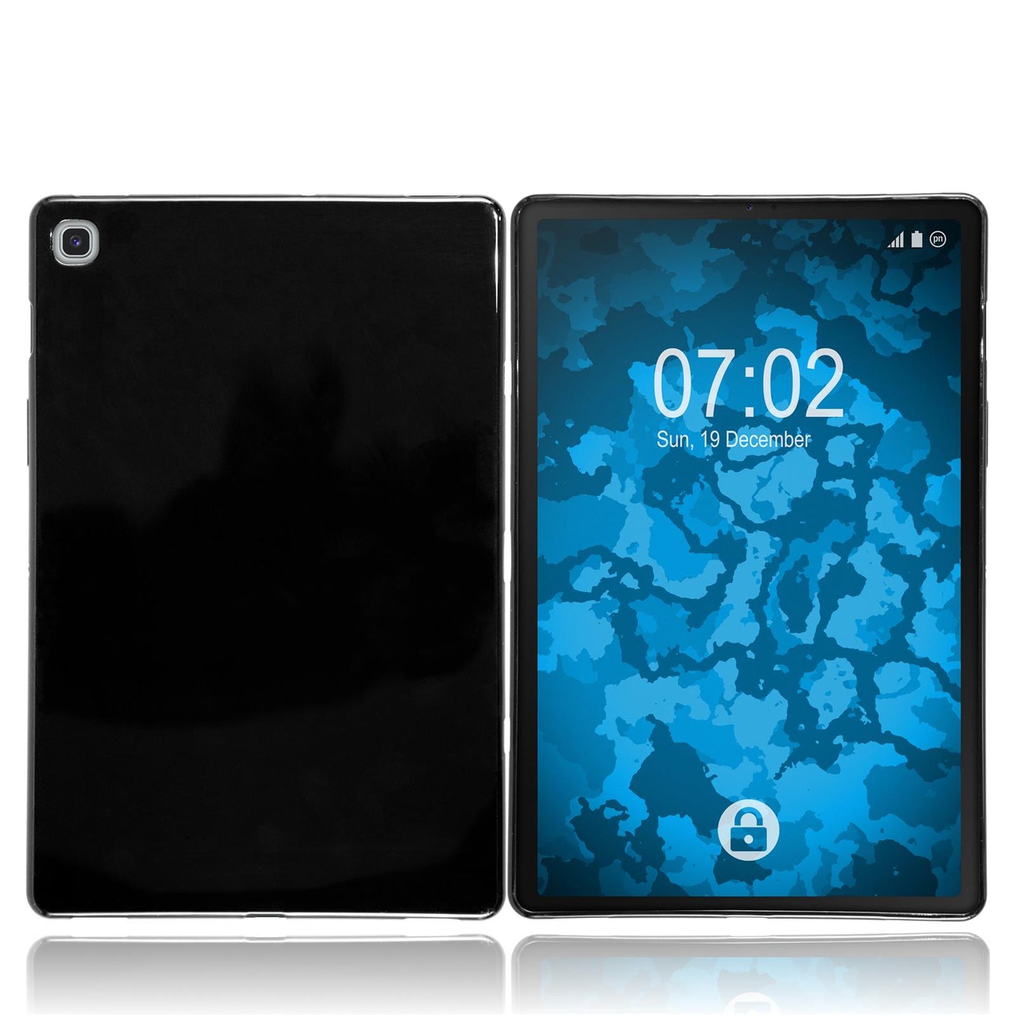 PhoneNatic Case kompatibel mit Samsung Galaxy Tab S5e - schwarz Silikon Hülle Cover