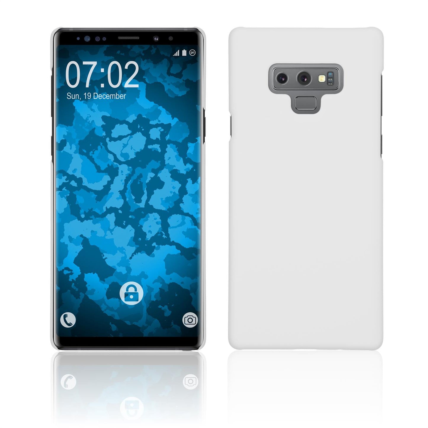Hardcase für Samsung Galaxy Note 9 gummiert weifl