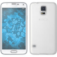 PhoneNatic Case kompatibel mit Samsung Galaxy S5 - clear Silikon Hülle 360∞ Fullbody Cover