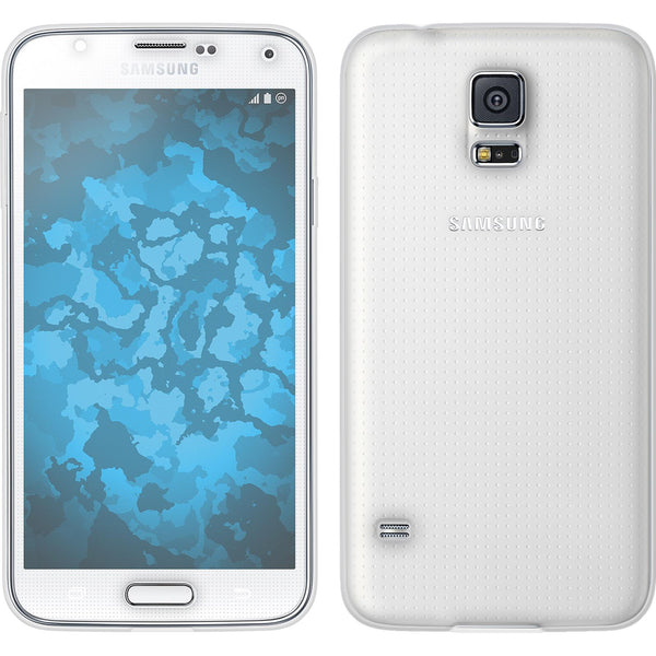 PhoneNatic Case kompatibel mit Samsung Galaxy S5 - clear Silikon Hülle 360∞ Fullbody Cover