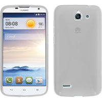 PhoneNatic Case kompatibel mit Huawei Ascend G730 - clear Silikon Hülle X-Style + 2 Schutzfolien