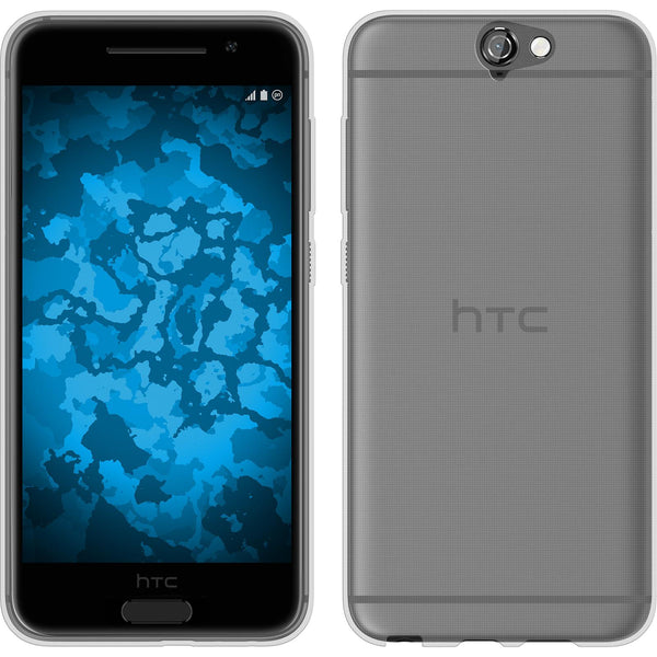 PhoneNatic Case kompatibel mit HTC One A9 - clear Silikon Hülle Slimcase + 2 Schutzfolien