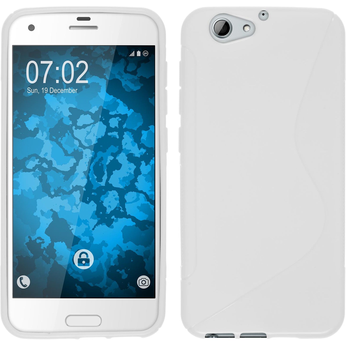 PhoneNatic Case kompatibel mit HTC One A9s - weifl Silikon Hülle S-Style Cover