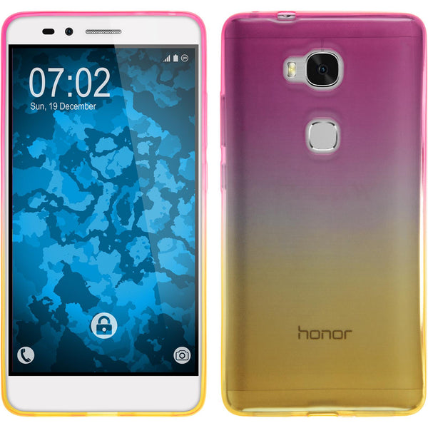 PhoneNatic Case kompatibel mit Huawei Honor 5X - Design:01 Silikon Hülle OmbrË + 2 Schutzfolien