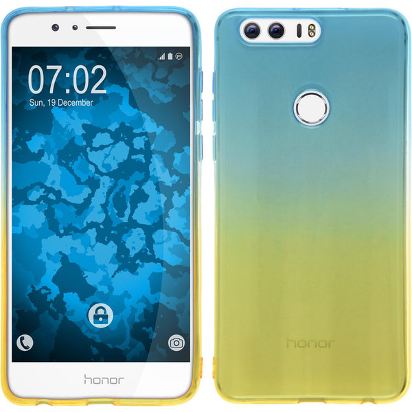 PhoneNatic Case kompatibel mit Huawei Honor 8 - Design:02 Silikon Hülle OmbrË + 2 Schutzfolien